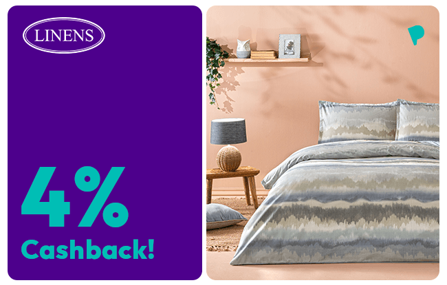 4% Cash Back on Linens Spending for ParamKart Holders!