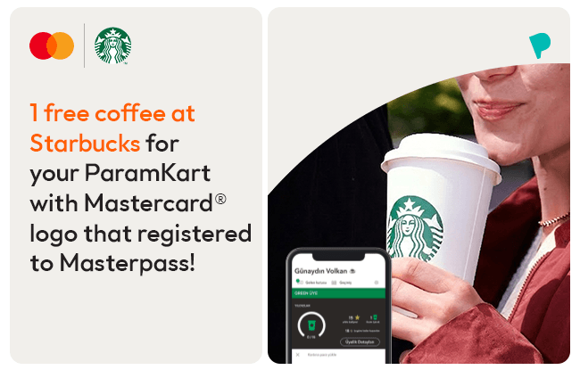 Get a Free Coffee at Starbucks with Your ParamKart!