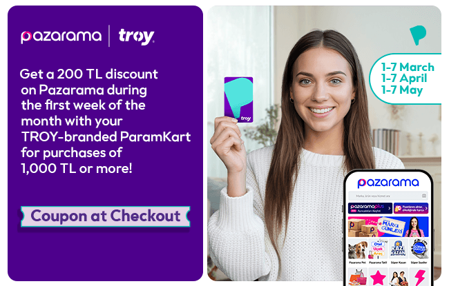 200 TL Discount for ParamKart Holders at Pazarama!
