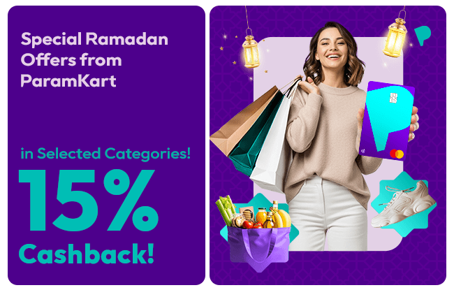 15% Cashback on Selected Brands from ParamKart